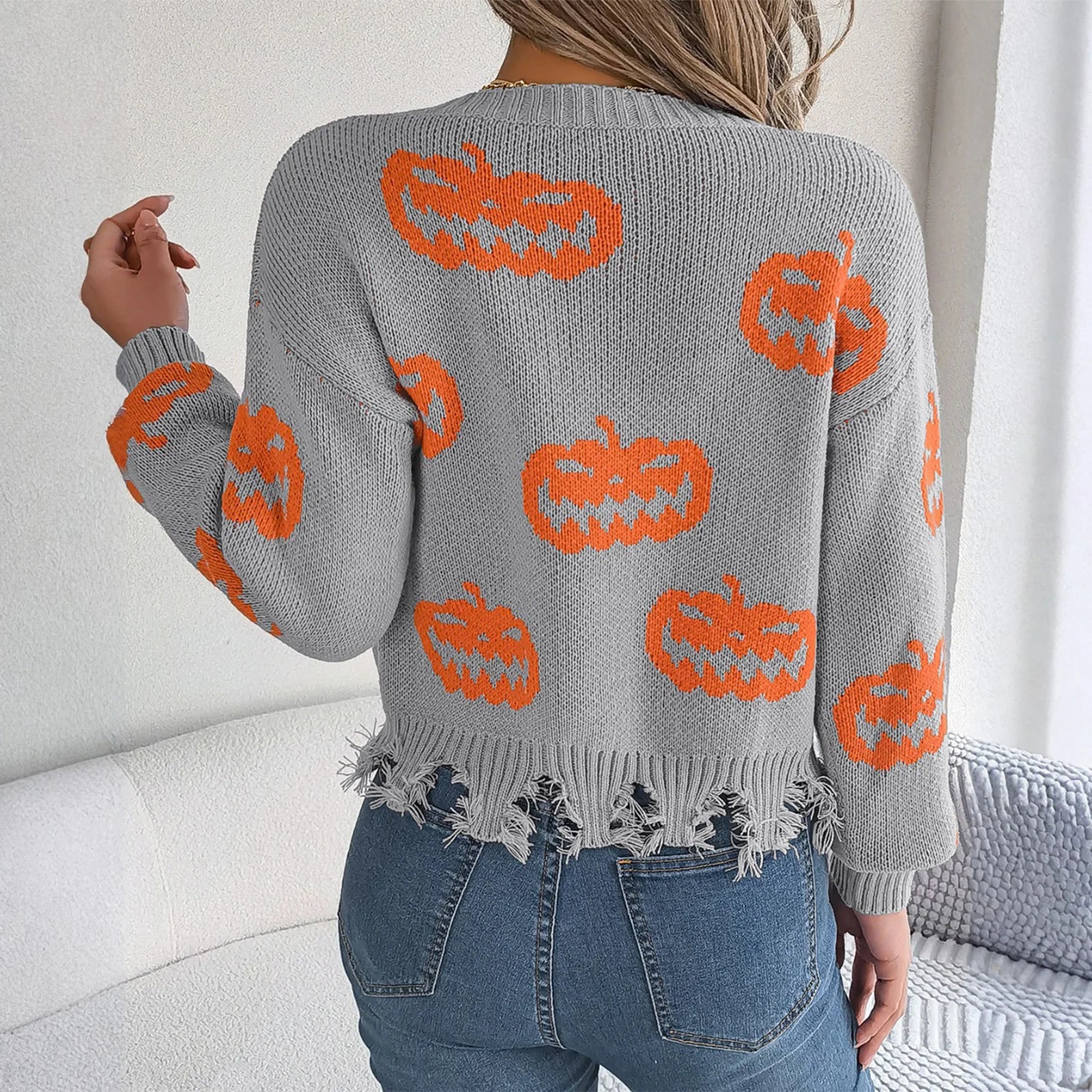 Halloween Pumpkin Sweater